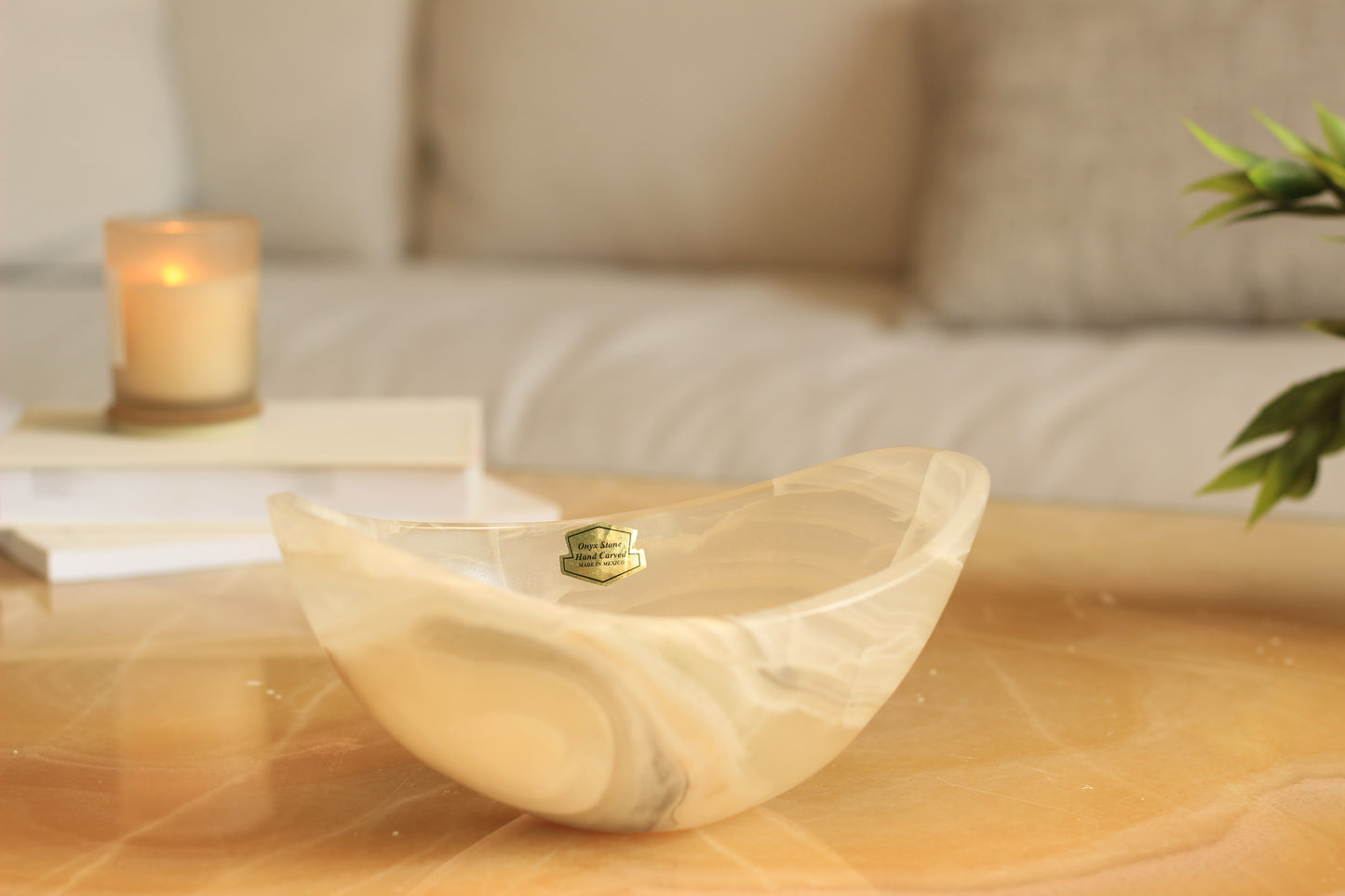 White Onyx Rice Bowl – Handcrafted 8" Serving & Decorative Bowl