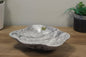 Grey Marble Centerpiece Bowl – 10" x 8" Handcrafted Decorative Accent