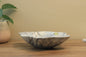 Grey Marble Centerpiece Bowl – 12" x 10" Handcrafted Decorative Accent