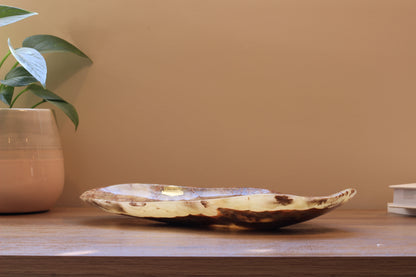 Green Onyx Accent Centerpiece – 13" x 8" Handcrafted Decorative Piece