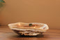 Beige Onyx Accent Centerpiece Bowl – 10" x 7" Handcrafted Decorative Piece