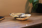 Yellow Onyx Accent Centerpiece Bowl – 11" x 8" Handcrafted Decorative Piece