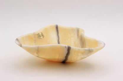 Honey Onyx Accent Centerpiece– 9" x 8" Handcrafted Decorative Piece