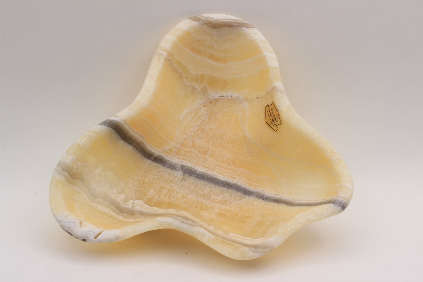 Honey Onyx Accent Centerpiece– 9" x 8" Handcrafted Decorative Piece