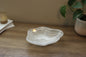 White Translucent Onyx Centerpiece Bowl – 9" x 10" Handcrafted Accent Piece