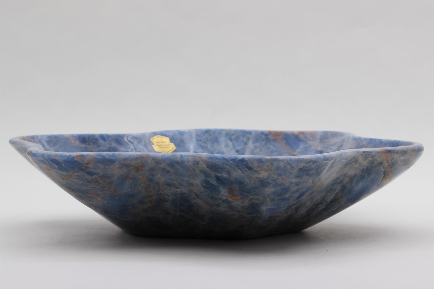 Blue Onyx Centerpiece Bowl – 12" x 10" Handcrafted Decorative Accent