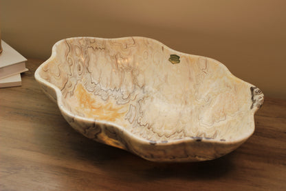 Beige & Yellow Onyx Centerpiece– 18" x 13" Handcrafted Statement Piece