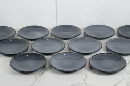 Anfora Denali Grey- 7.5" Round Plate- 1 Dozen
