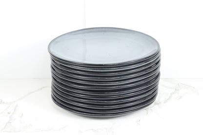 Anfora Denali Grey- 10" Oval Plate- 1 Dozen