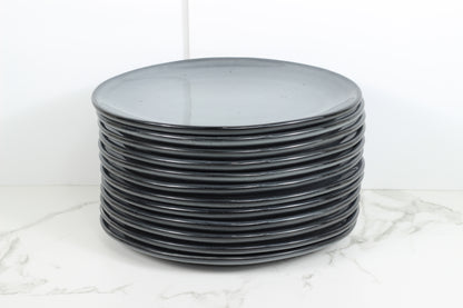 Anfora Denali Grey- 10" Oval Plate- 1 Dozen