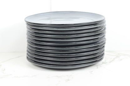 Anfora Denali Grey- 10" Oval Plate- 1 Dozen