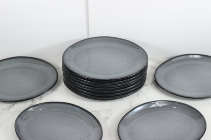 Anfora Denali Grey- 10" Oval Plate- 1 Dozen