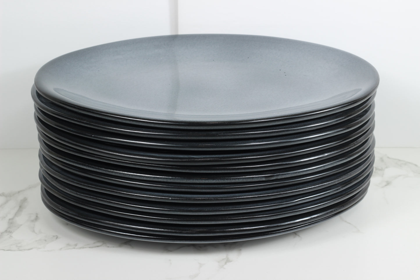 Anfora Denali Grey- 13.5" Oval Plate- 1 Dozen