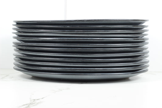 Anfora Denali Grey- 15" Oval Plate- 1 Dozen