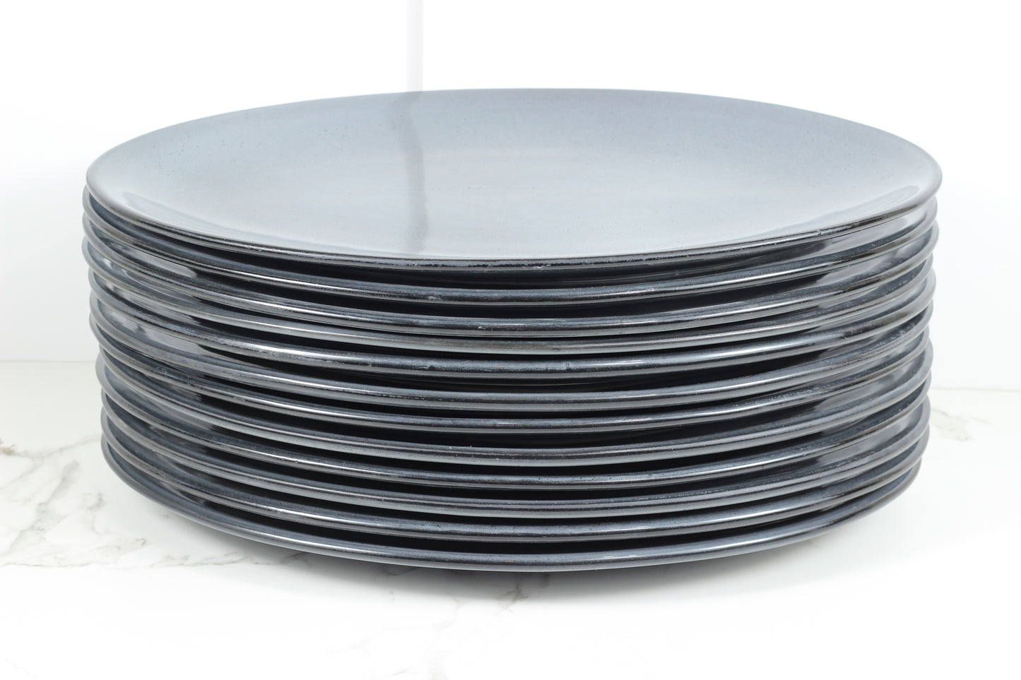 Anfora Denali Grey- 15" Oval Plate- 1 Dozen