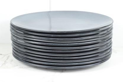 Anfora Denali Grey- 15" Oval Plate- 1 Dozen