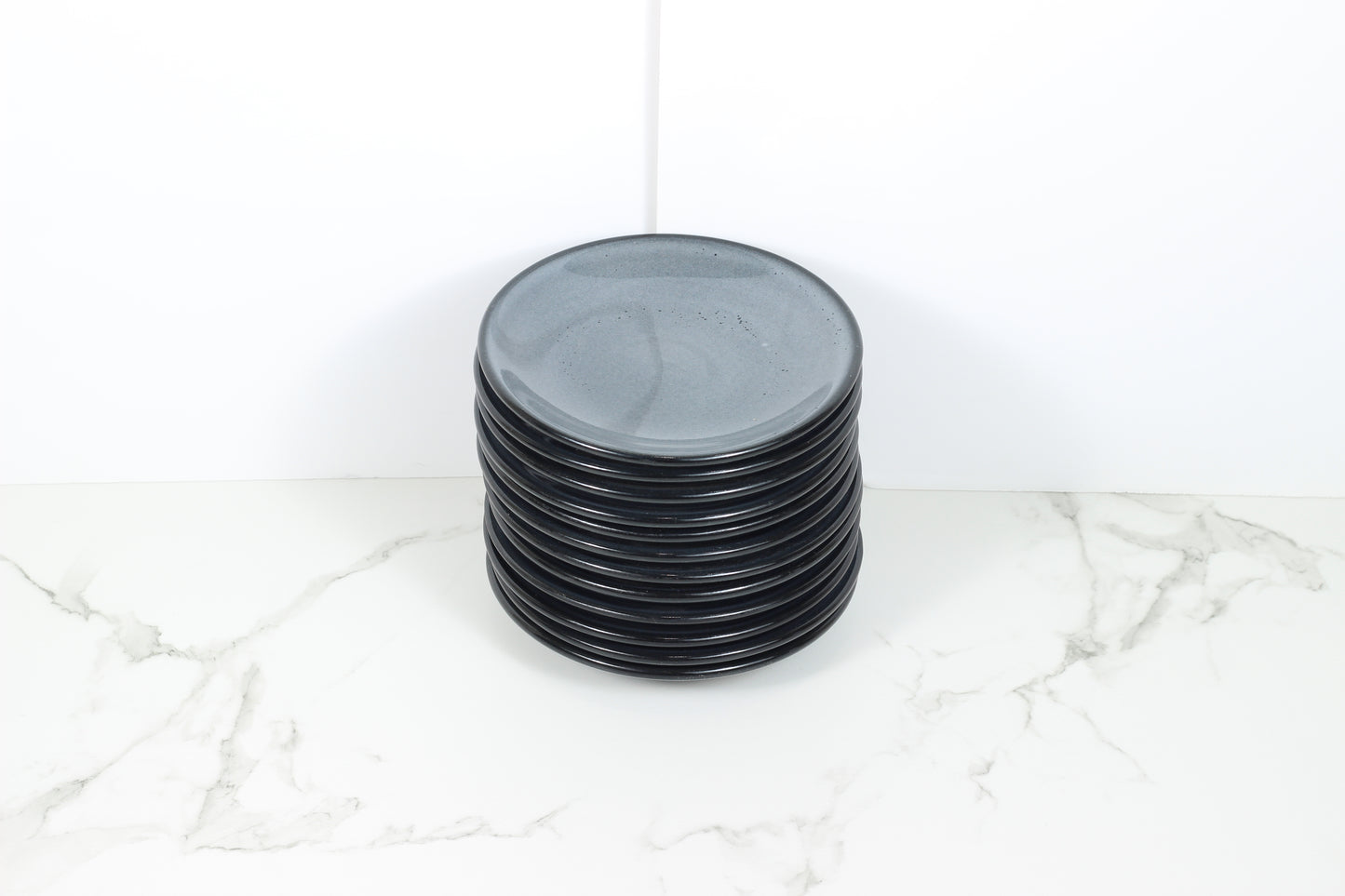 Anfora Denali Grey- 6" Round Plates- 1 Dozen