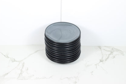 Anfora Denali Grey- 6" Round Plates- 1 Dozen