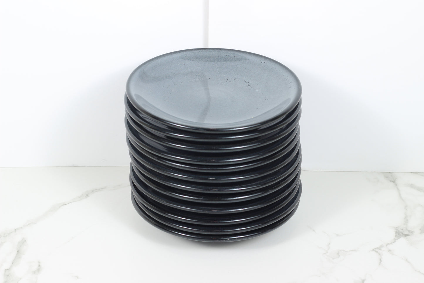 Anfora Denali Grey- 6" Round Plates- 1 Dozen
