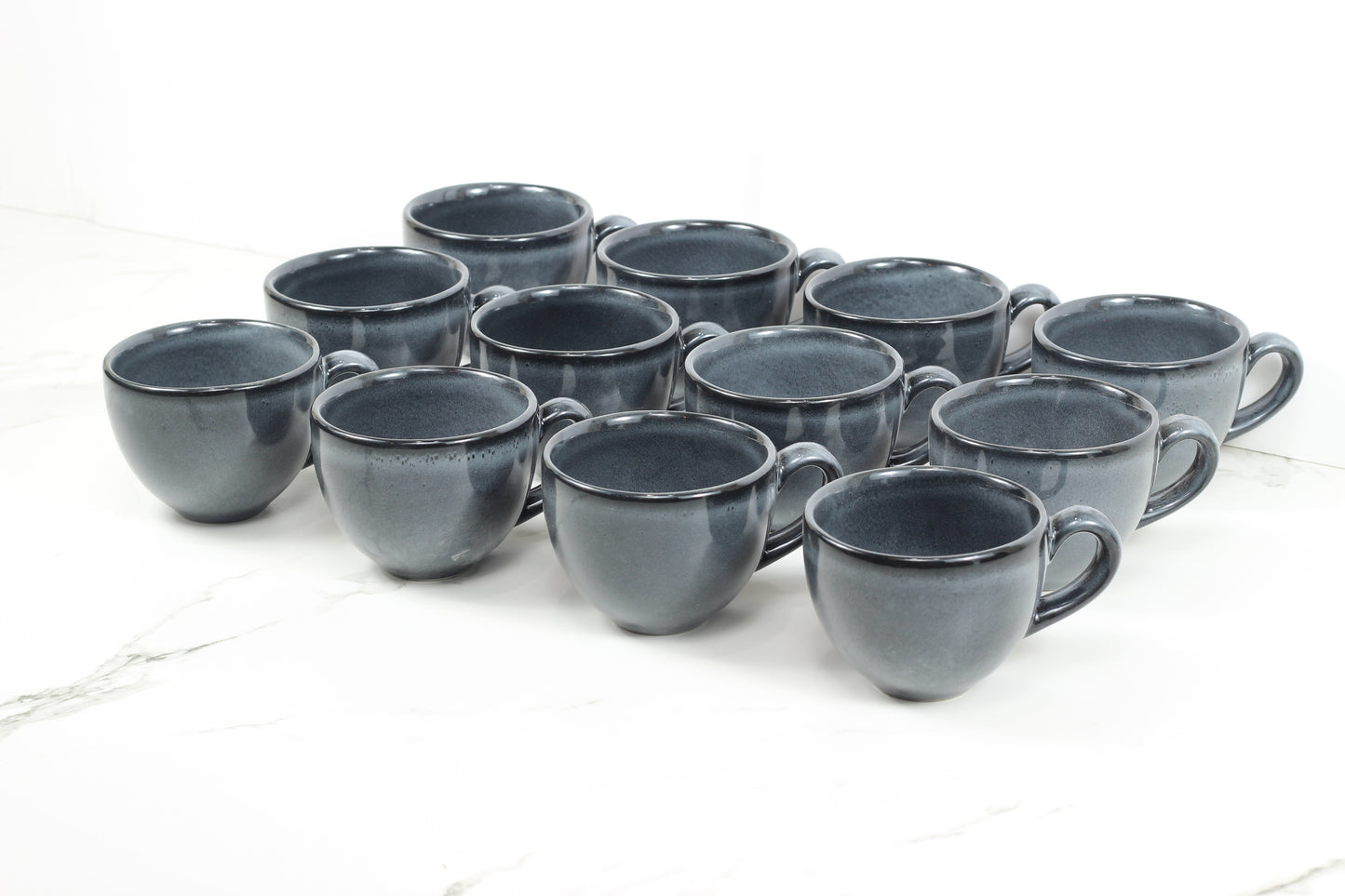 Anfora Denali Grey- 7.5oz Cappuccino Mug- 1 Dozen