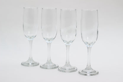 Copa Flauta California 6.5oz Flute Glass – Set of 4