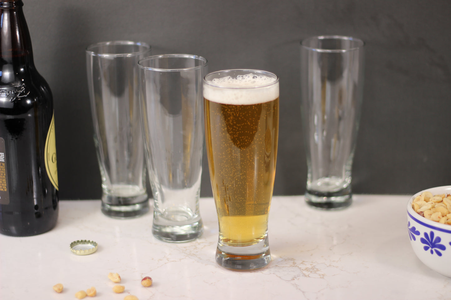 Vaso Cervecero Pilsner 16oz Beer Glass – Set of 4