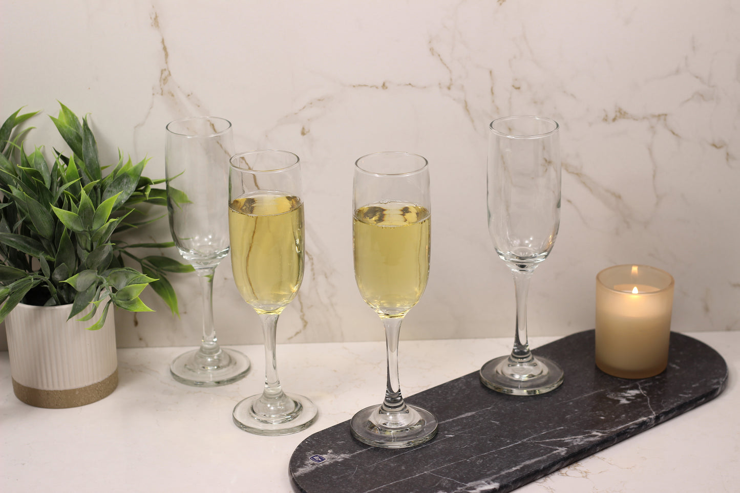 Copa Flauta California 6.5oz Flute Glass – Set of 4