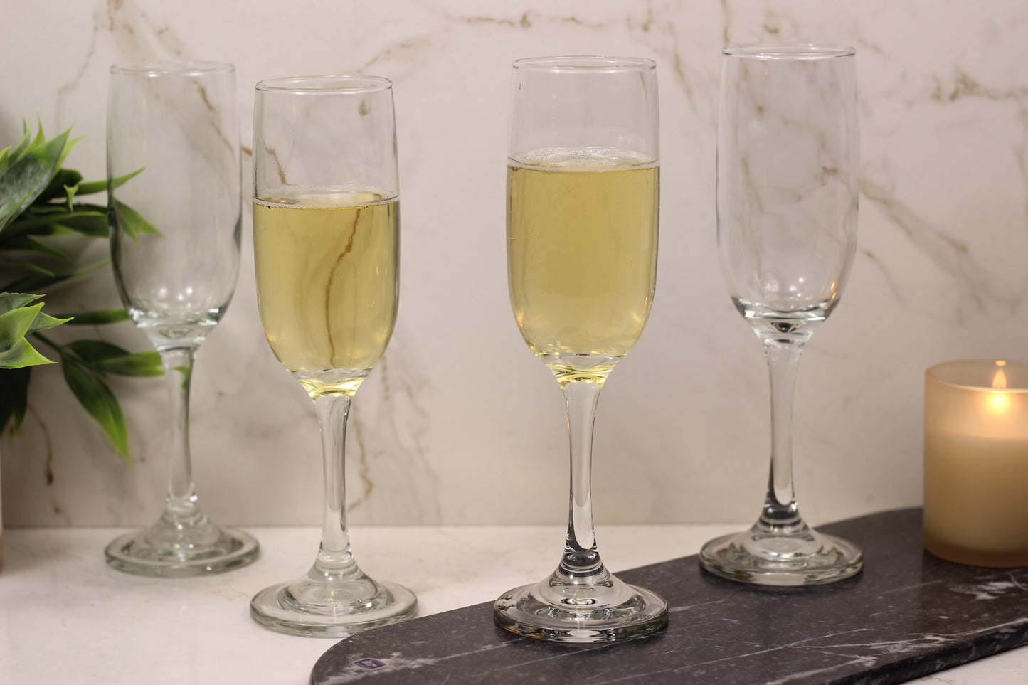 Copa Flauta California 6.5oz Flute Glass – Set of 4