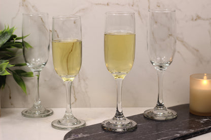 Copa Flauta California 6.5oz Flute Glass – Set of 4