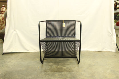 Black Cube Acapulco Chair w/ Black Frame