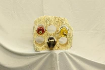 Beige Onyx Stone Wine Holder