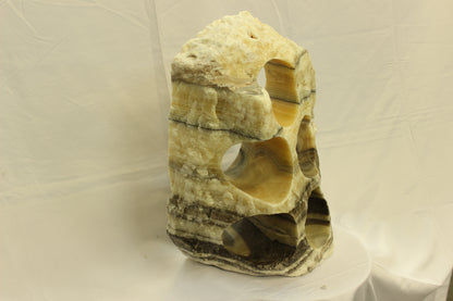 Yellow & Black Onyx Stone Wine Holder