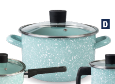 STOCKPOT WITH GLASS LID · 20 cm (7.9 in) | 3.8 L (128.5 fl oz) · Mint Jade