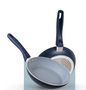 WELLNESS CERAMIC FRY PAN · 24 cm (9.4 in) · Blue