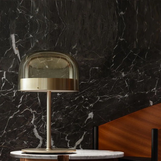 Modern Polished Copper Table Lamp