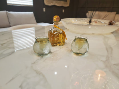 Tequila And Ice Blown Glass Set