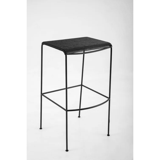 Tall Black Acapulco Monolith Stool