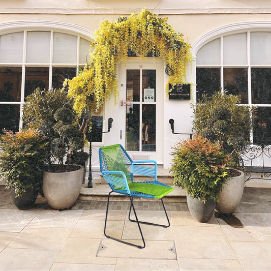 Blue and Green Viral Acapulco Chair