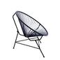 Black Flower Acapulco Chair