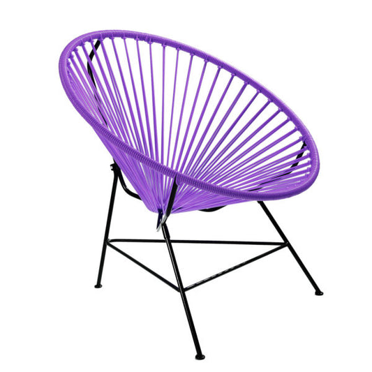 Purple Flower Acapulco Chair
