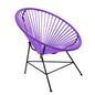 Purple Flower Acapulco Chair